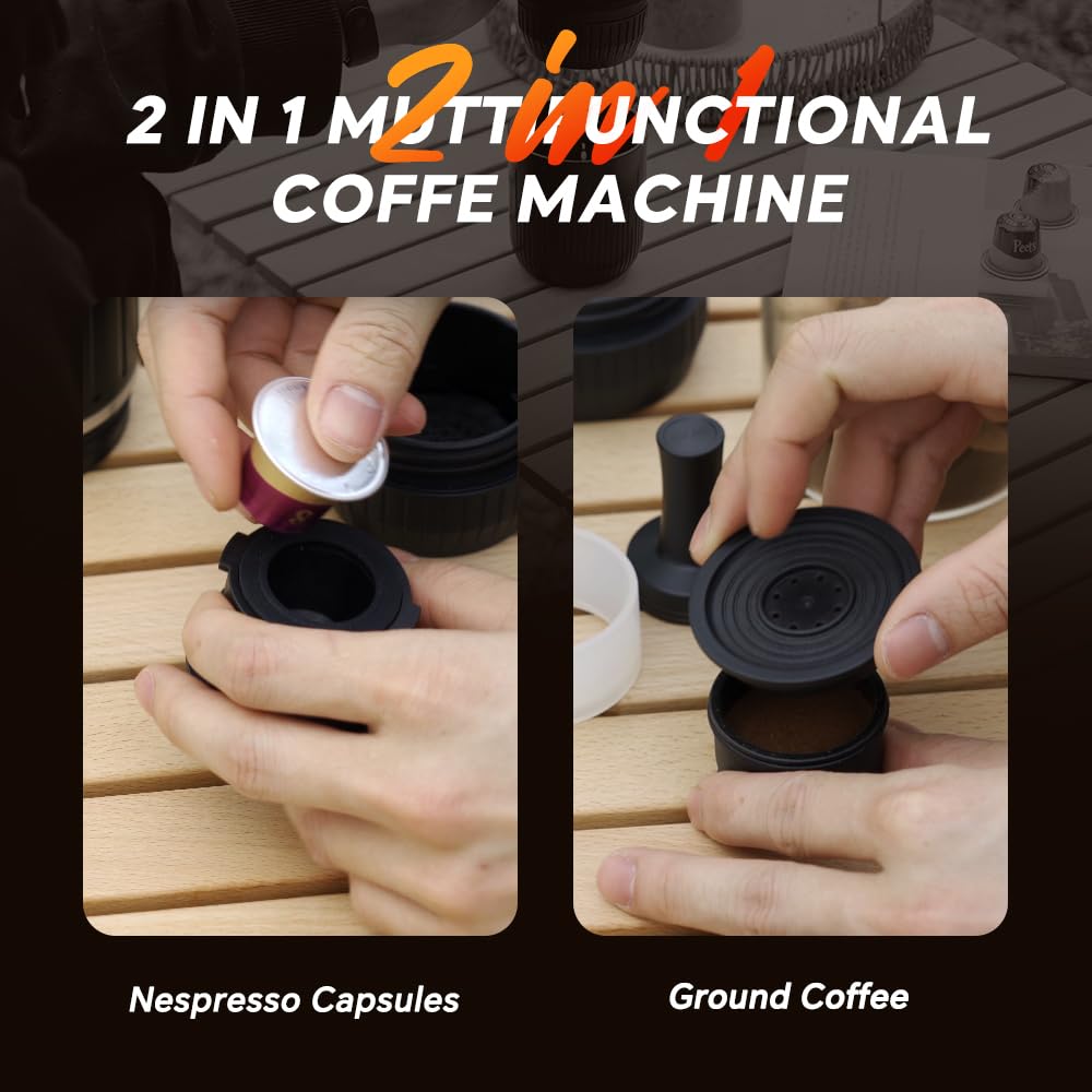 Coffee Maker | Espresso Coffee Maker Portable (Rechargeable)